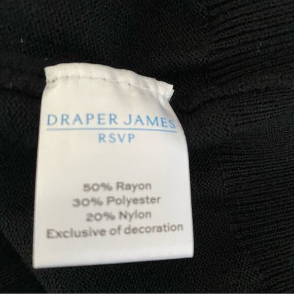 Draper James RSVP Black Crewneck Beaded
Sequin Collar Sweater size Large - Picture 10 of 10